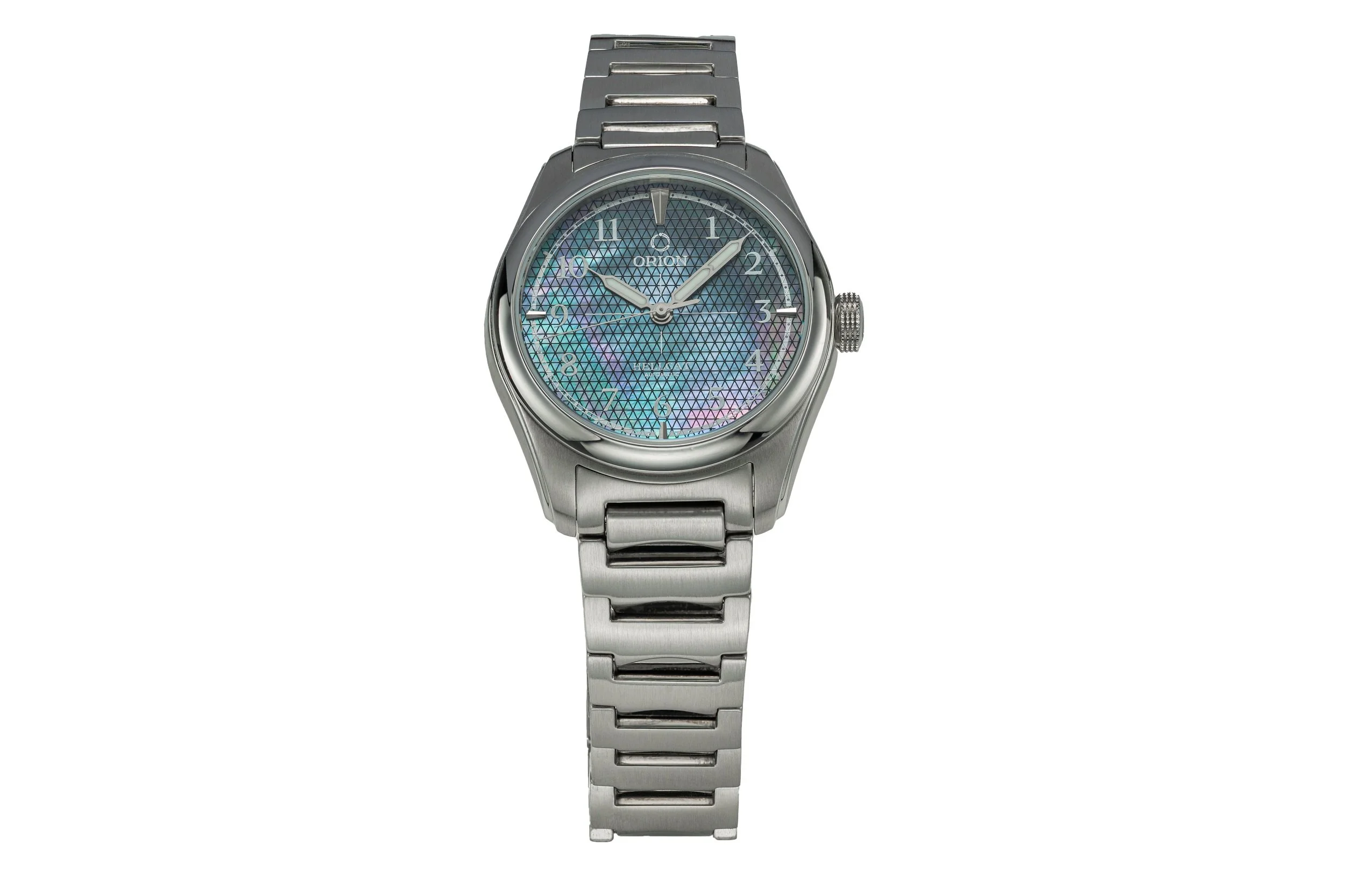 ヘチャン　ポラロイド Hellcat 36: Black Mother of Pearl — Orion Watches